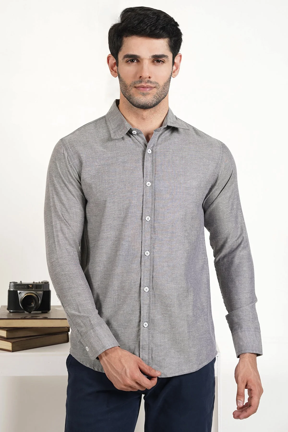 "PILIS" Cotton Regular Fit Casual Shirt
