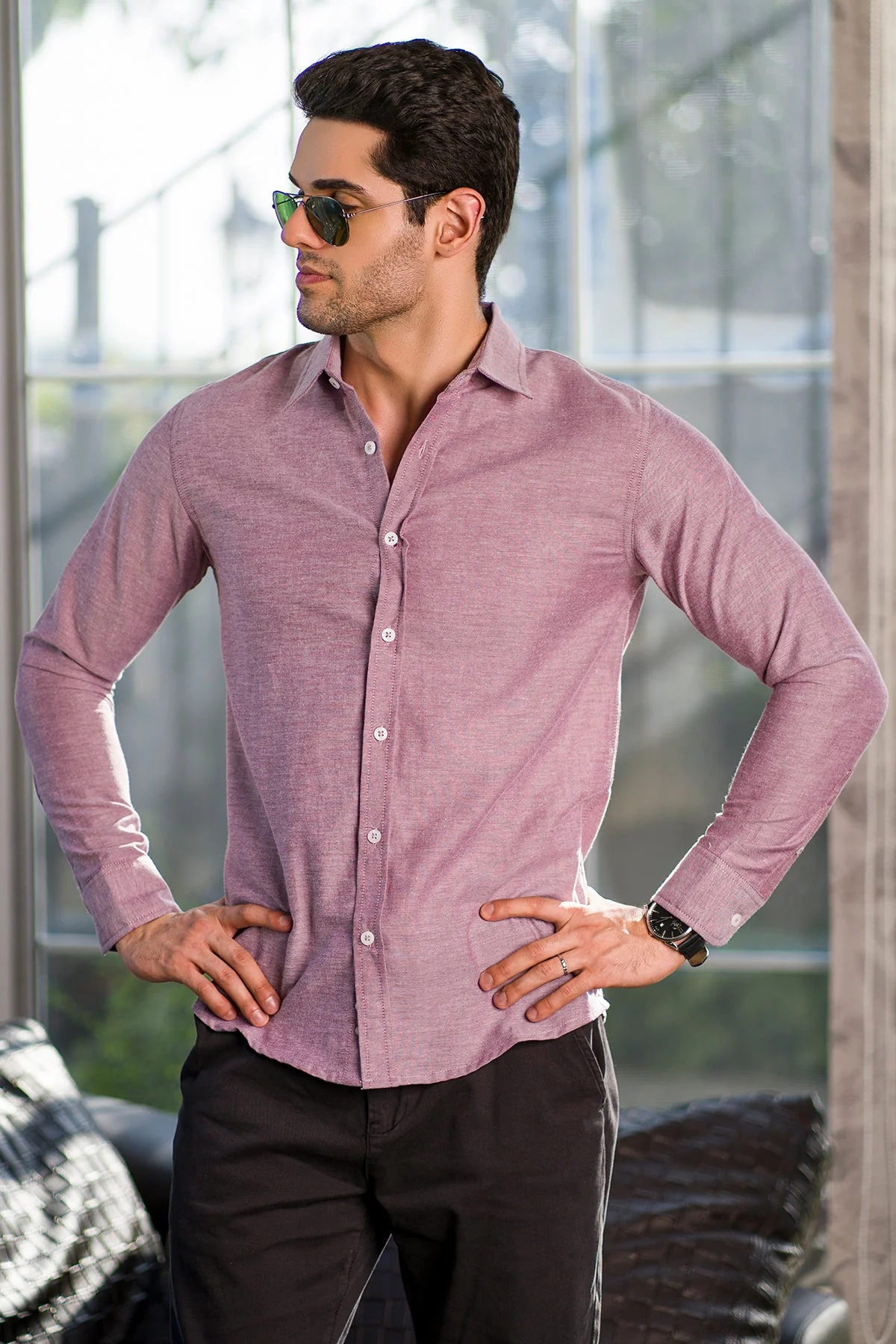 "PILIS" Cotton Regular Fit Casual Shirts - Image 3