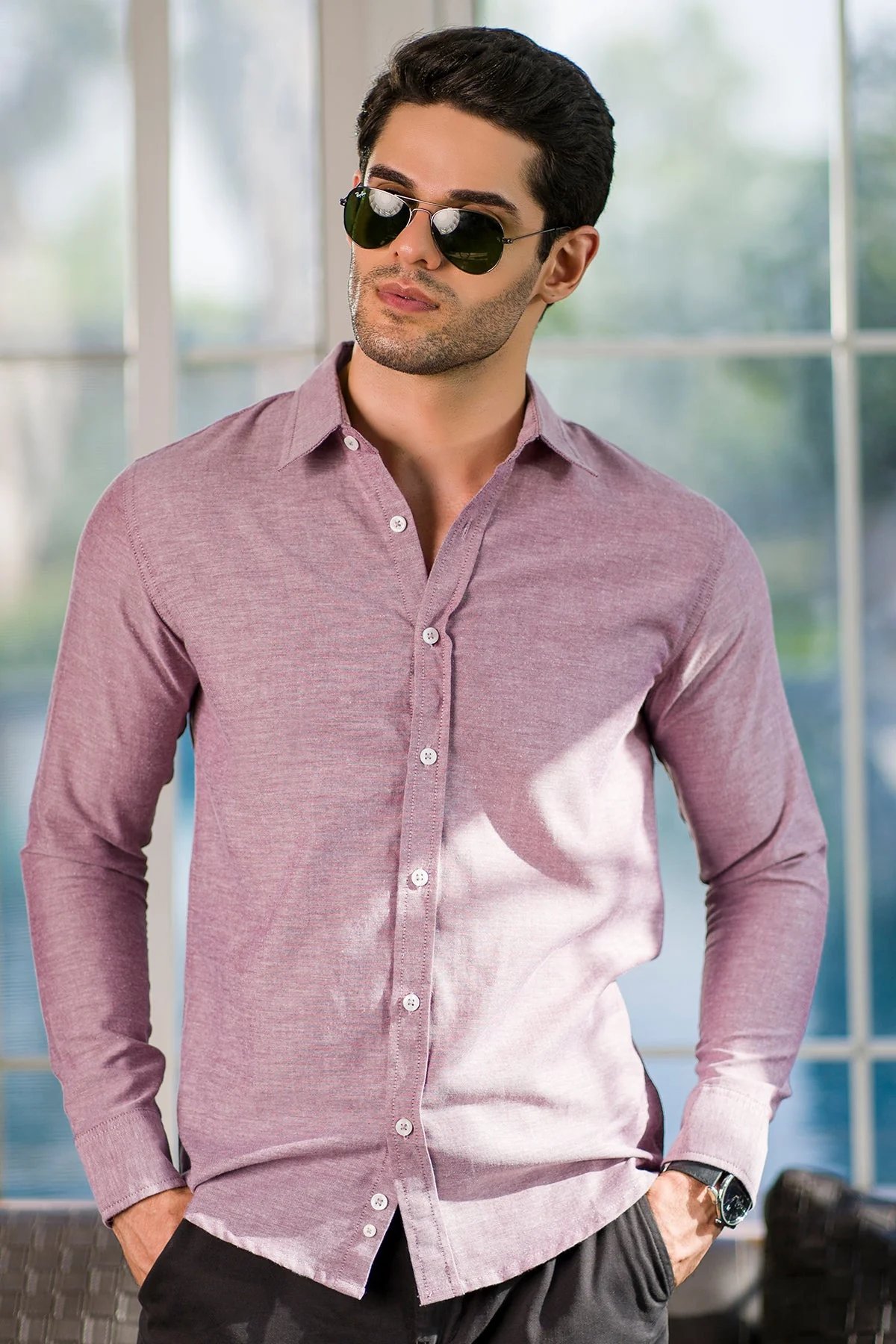 "PILIS" Cotton Regular Fit Casual Shirts - Image 4