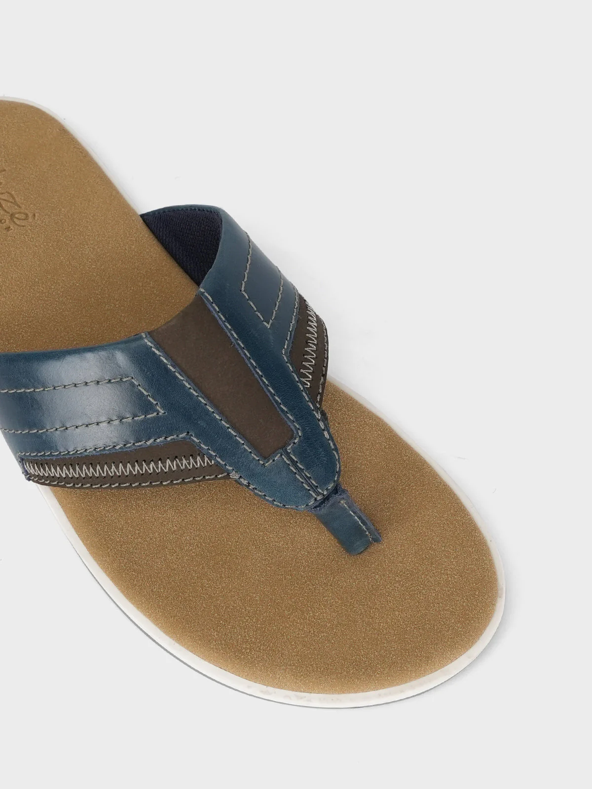 Mens "RAMSEY" Open Toe Comfy Slippers - Image 4