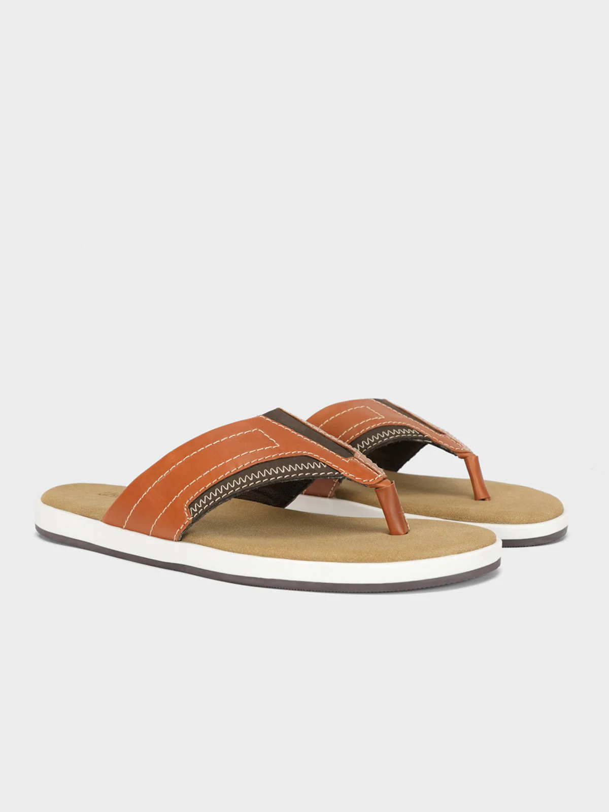 Mens "RAMSEY" Open Toe Comfy Slippers - Image 2