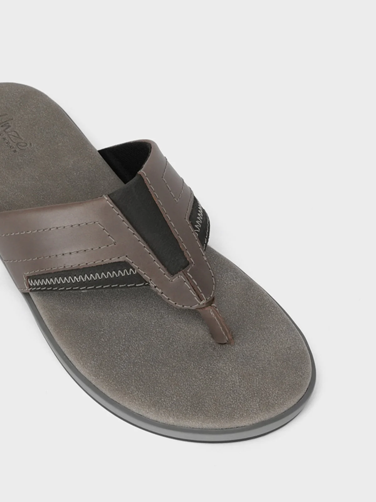 Mens "RAMSEY" Open Toe Comfy Slippers - Image 4