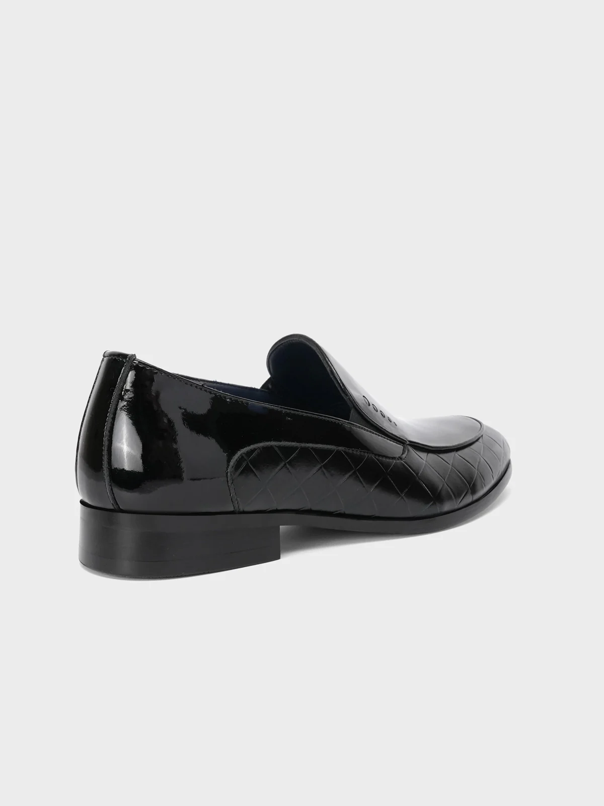 Mens "REYES" Shiny Moc Style Formal Leather Shoes - Image 5
