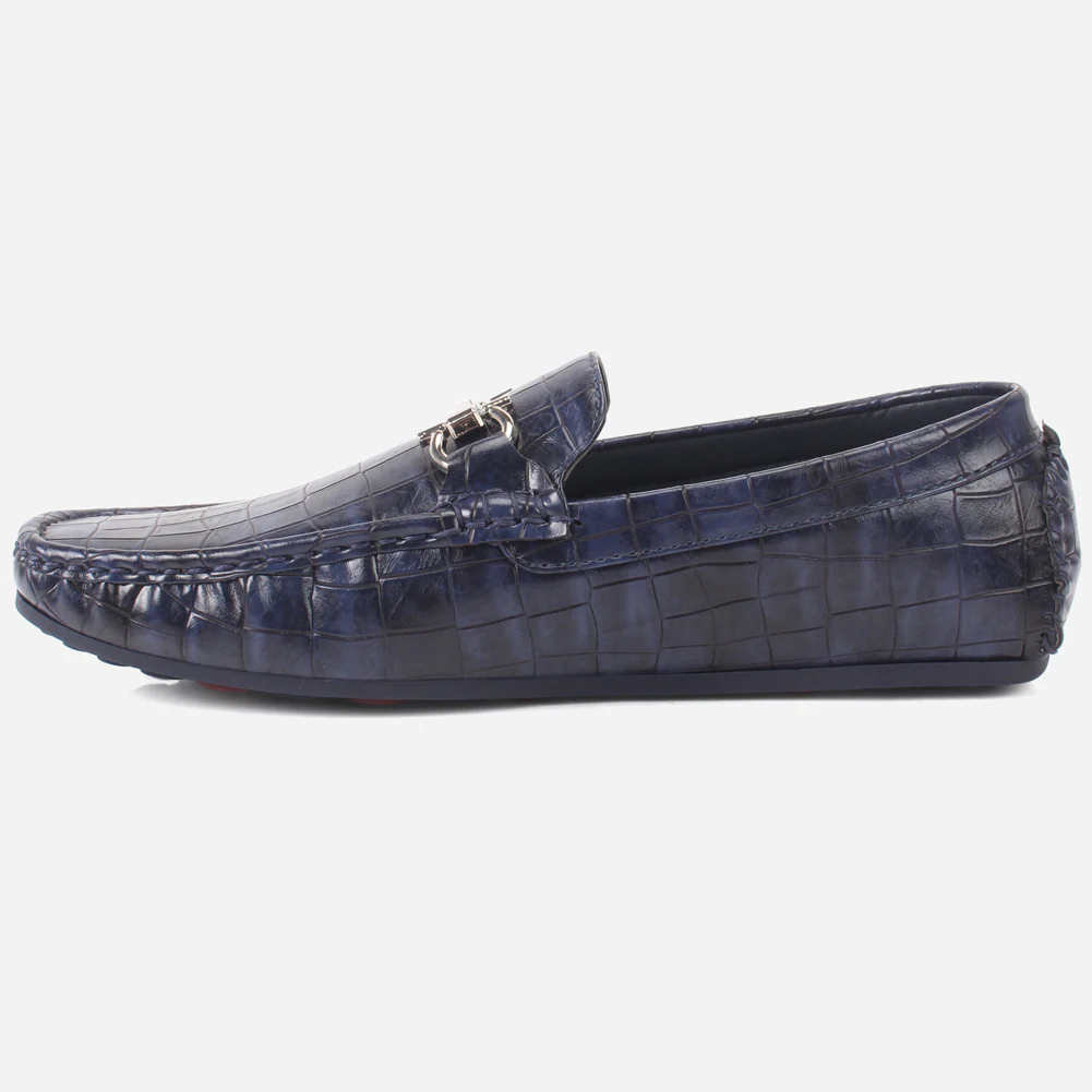 Mens "RIAX" Slip-on Trim Adorned Moccasins Shoes - Image 3