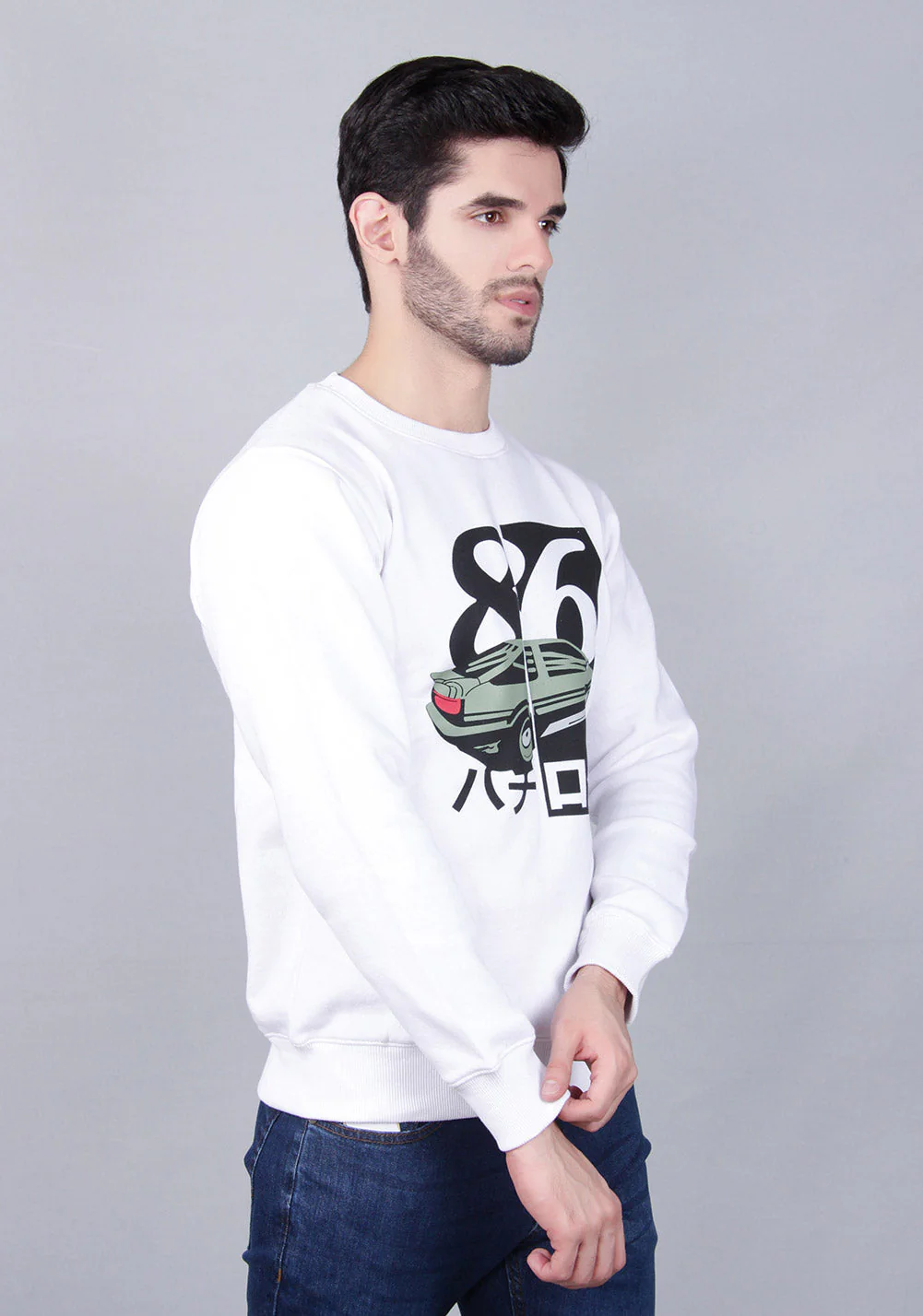 Men's "RODNEY" Fleece Crewneck Sweatshirt - Image 3