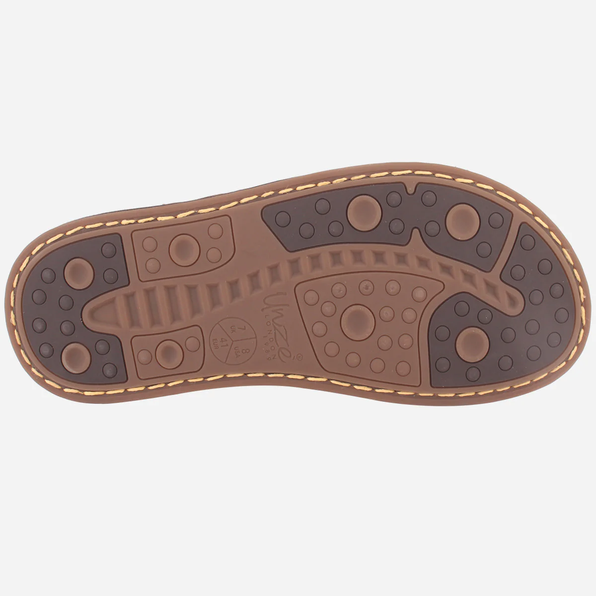 Mens "ROJER" Leather Summer Slippers - Image 5