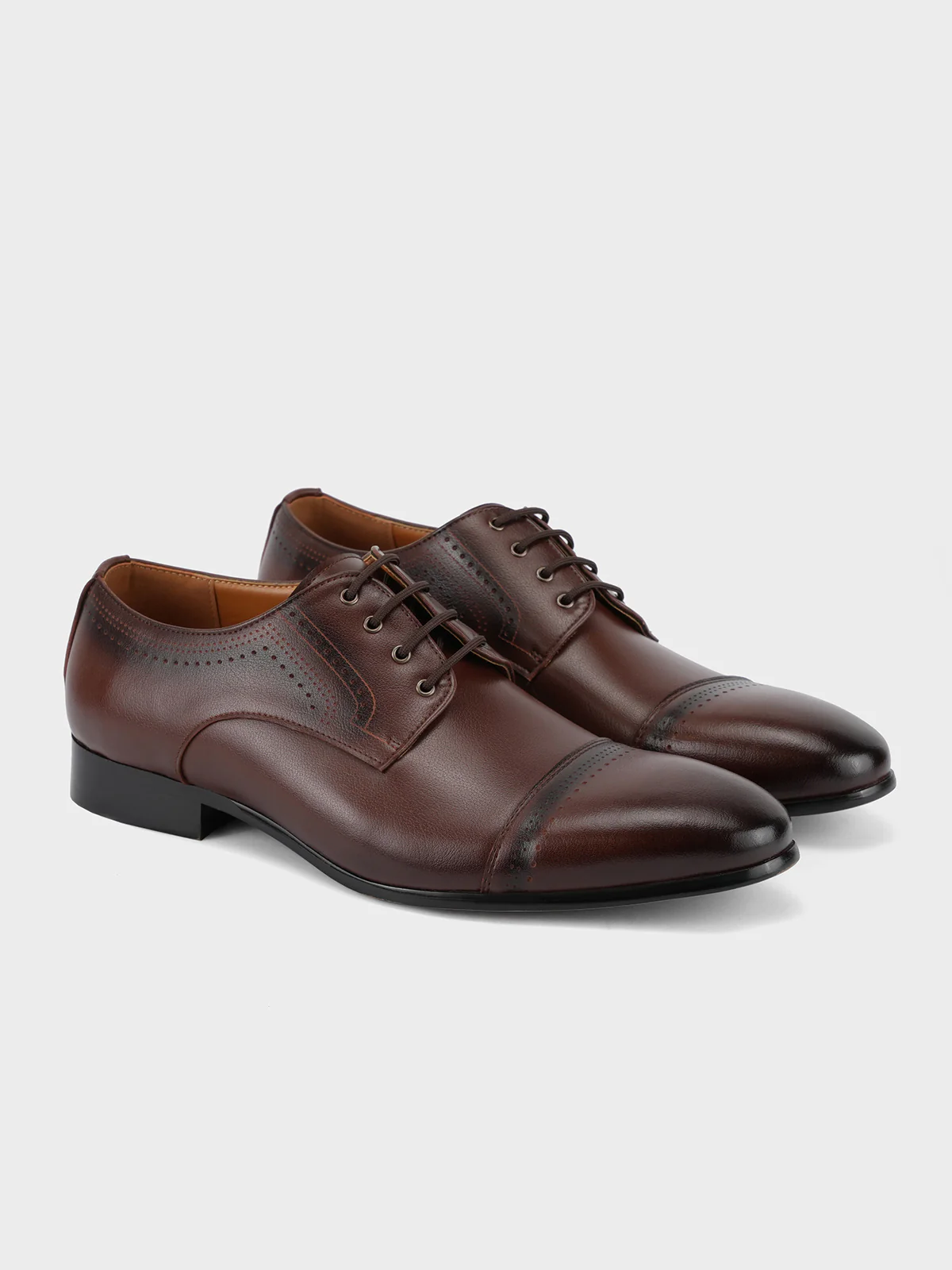 Mens "SALOMI" Lace Up Style Leather Formals - Image 4