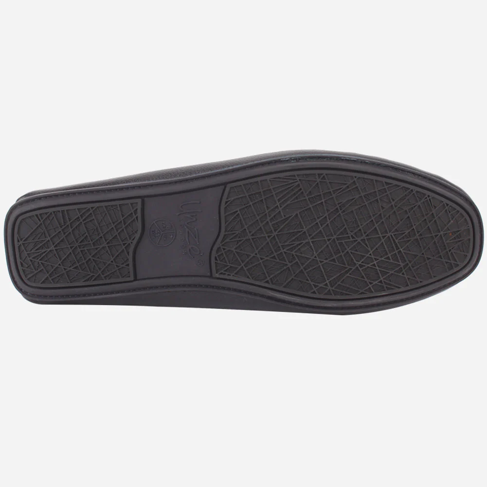 Mens "SHABZ" Leather Slip-on Moccasins - Image 5