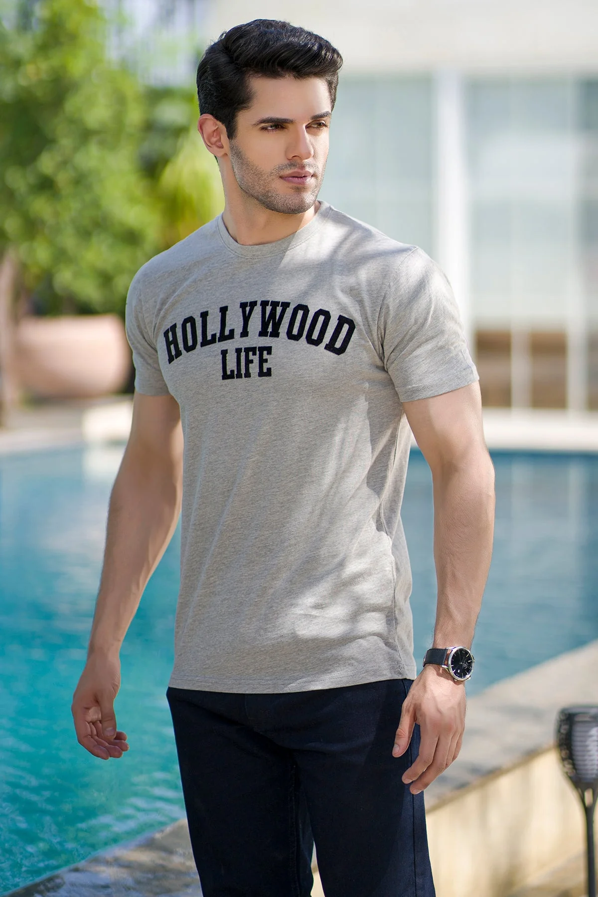 "SOROUSH" Classic Crew Neck Summer T-Shirt - Image 2