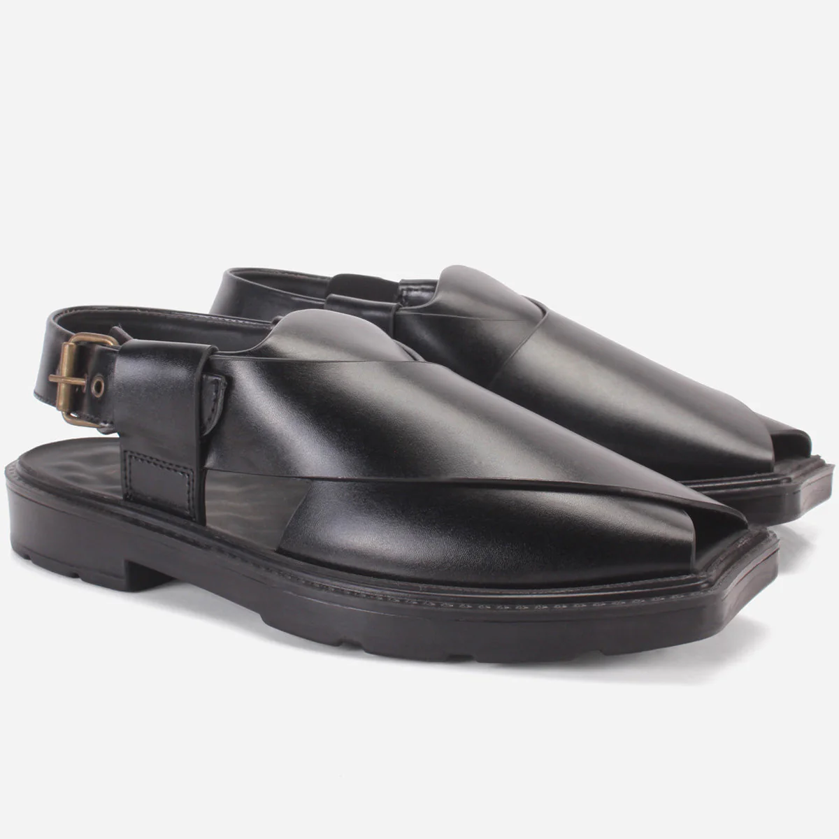 Men's "SPRIYE" Leather Peshawari Sandals - Image 2