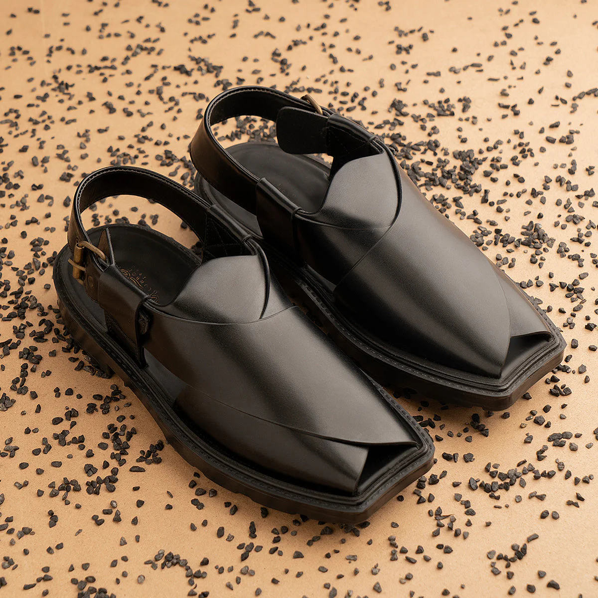 Men's "SPRIYE" Leather Peshawari Sandals - Image 6