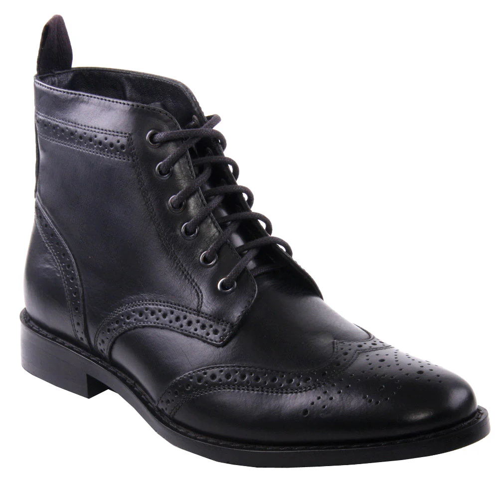 Mens ‘Taylor’ Formal Brogue Lace Ankle Boots