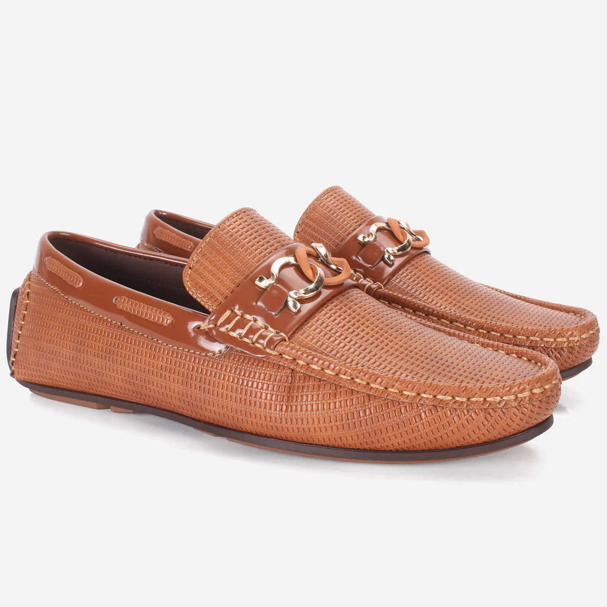 Mens "TEMAN" Comfort Slip On Moccasins - Image 2