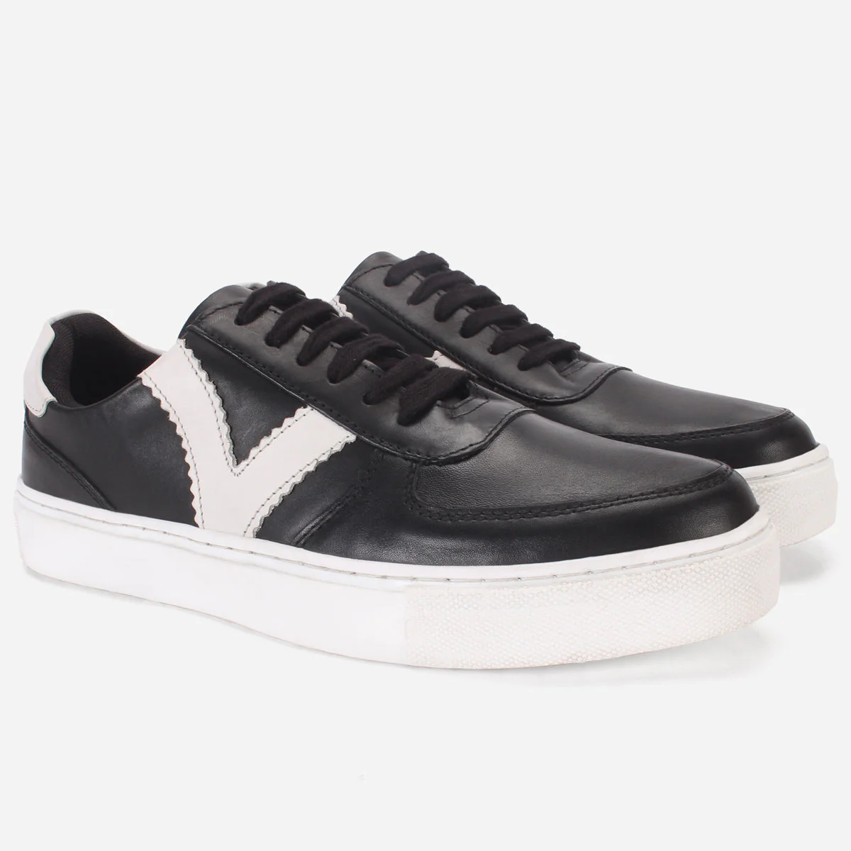 Mens "TRIBIA"Lace Up Leather Trainers - Image 2