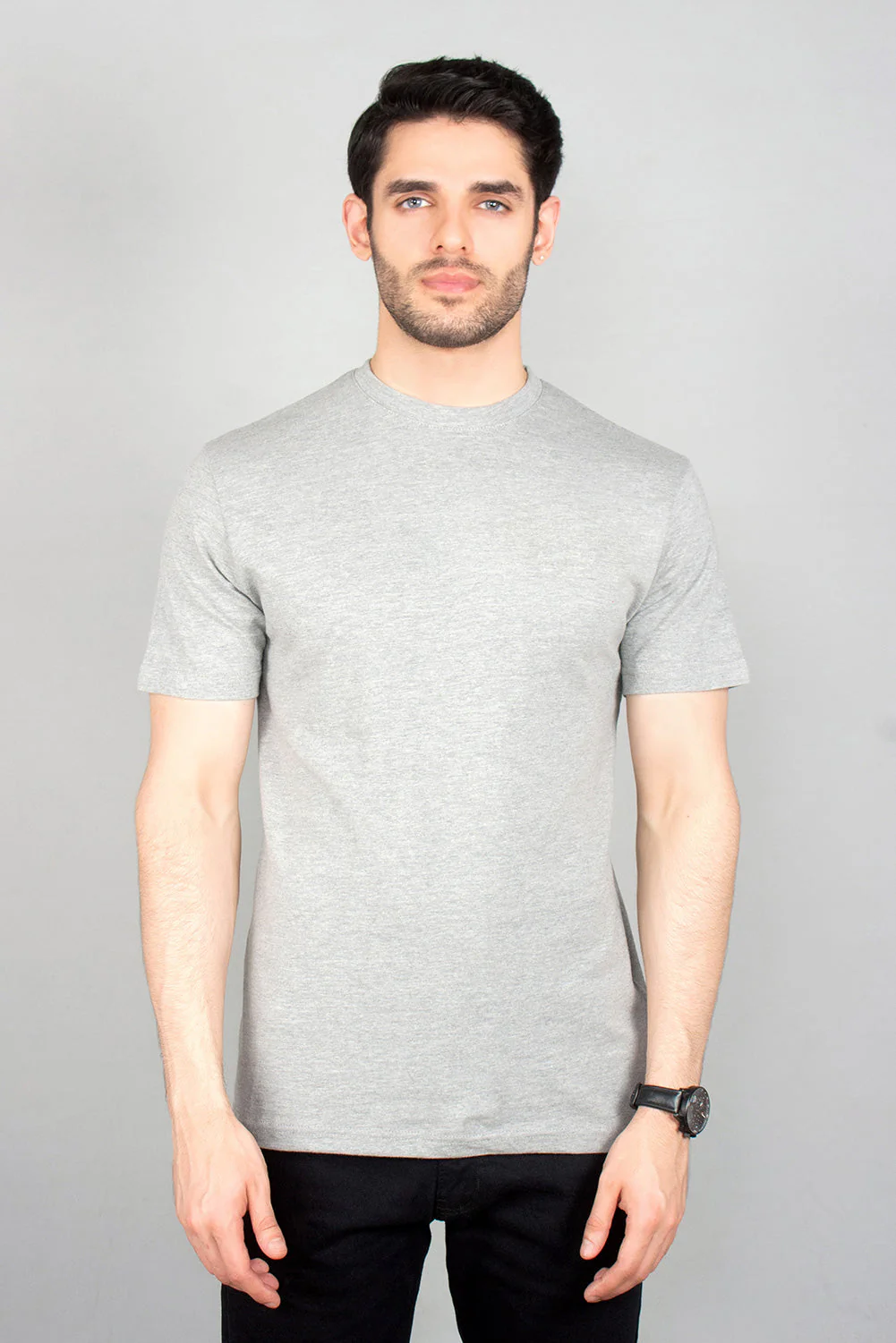 Mens" VINEY" Basic Cotton Crew Neck T-Shirt - Image 3