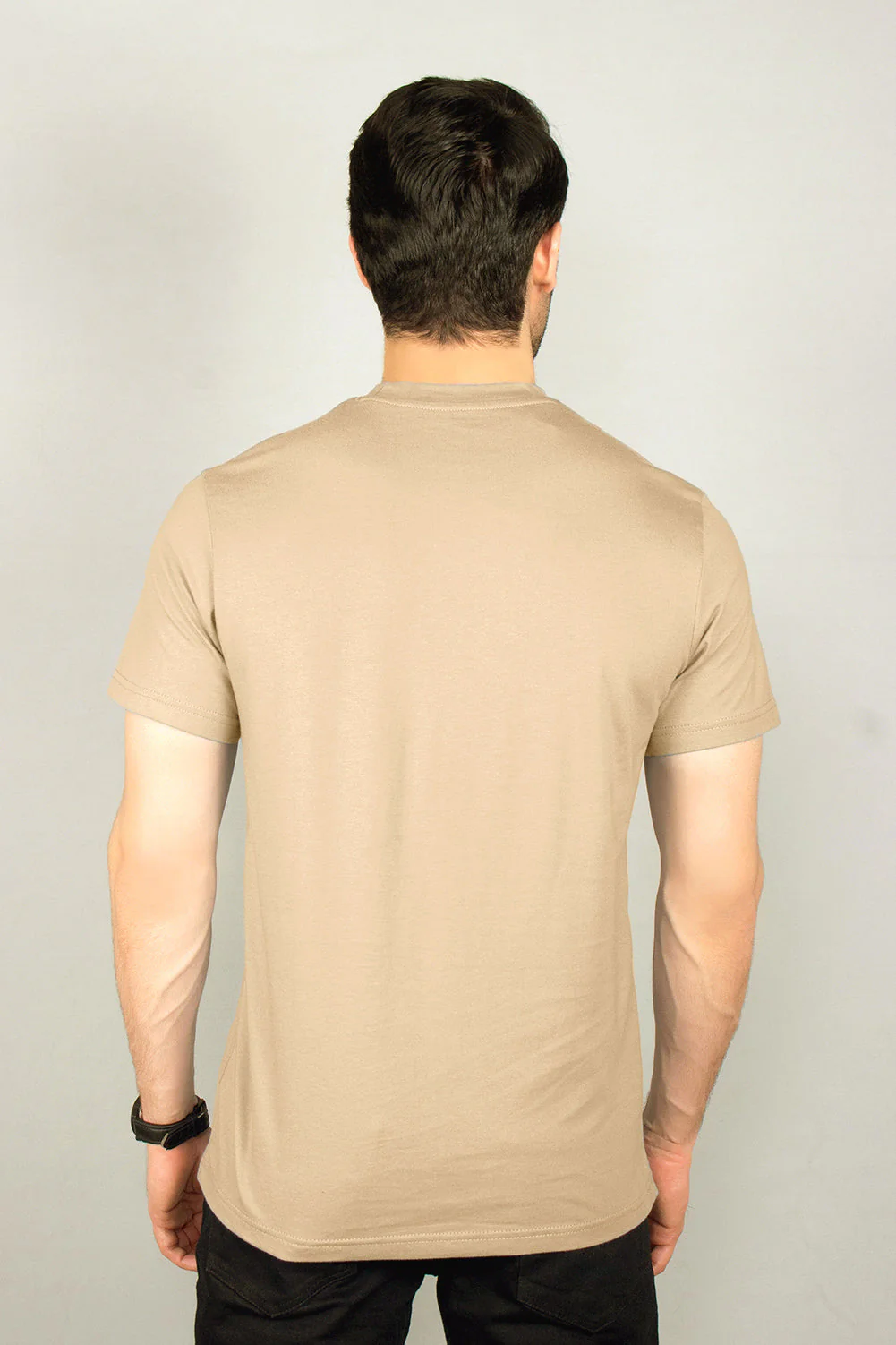 Mens" VINEY" Basic Cotton Crew Neck T-Shirt - Image 4