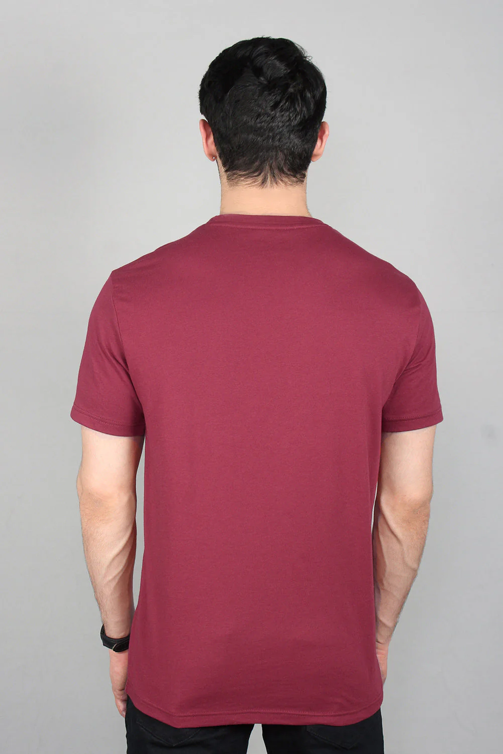 Mens" VINEY" Basic Cotton Crew Neck T-Shirt - Image 4