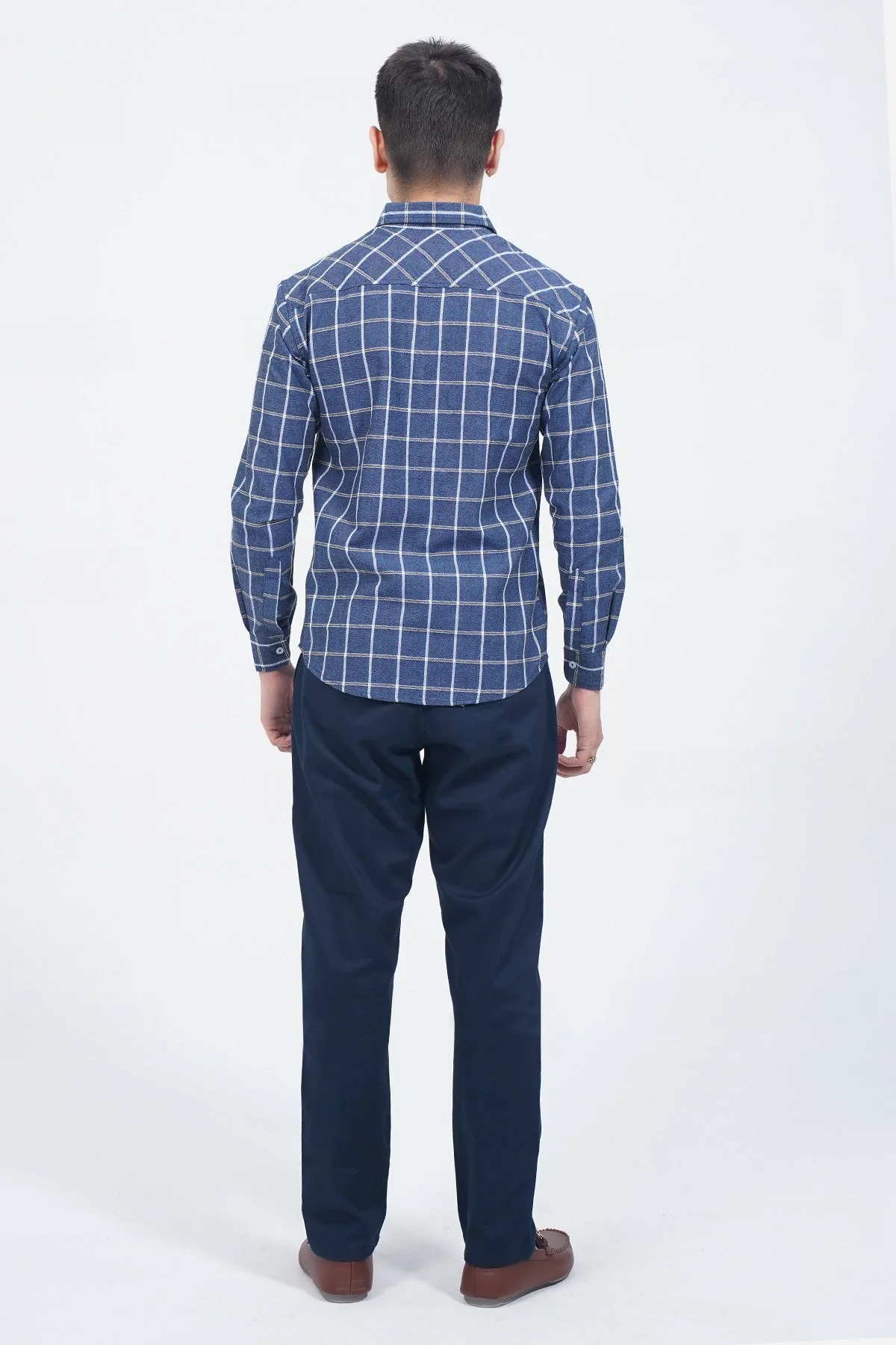 Men's "WESTON" Casual Striped Button Up Shirt - Image 3