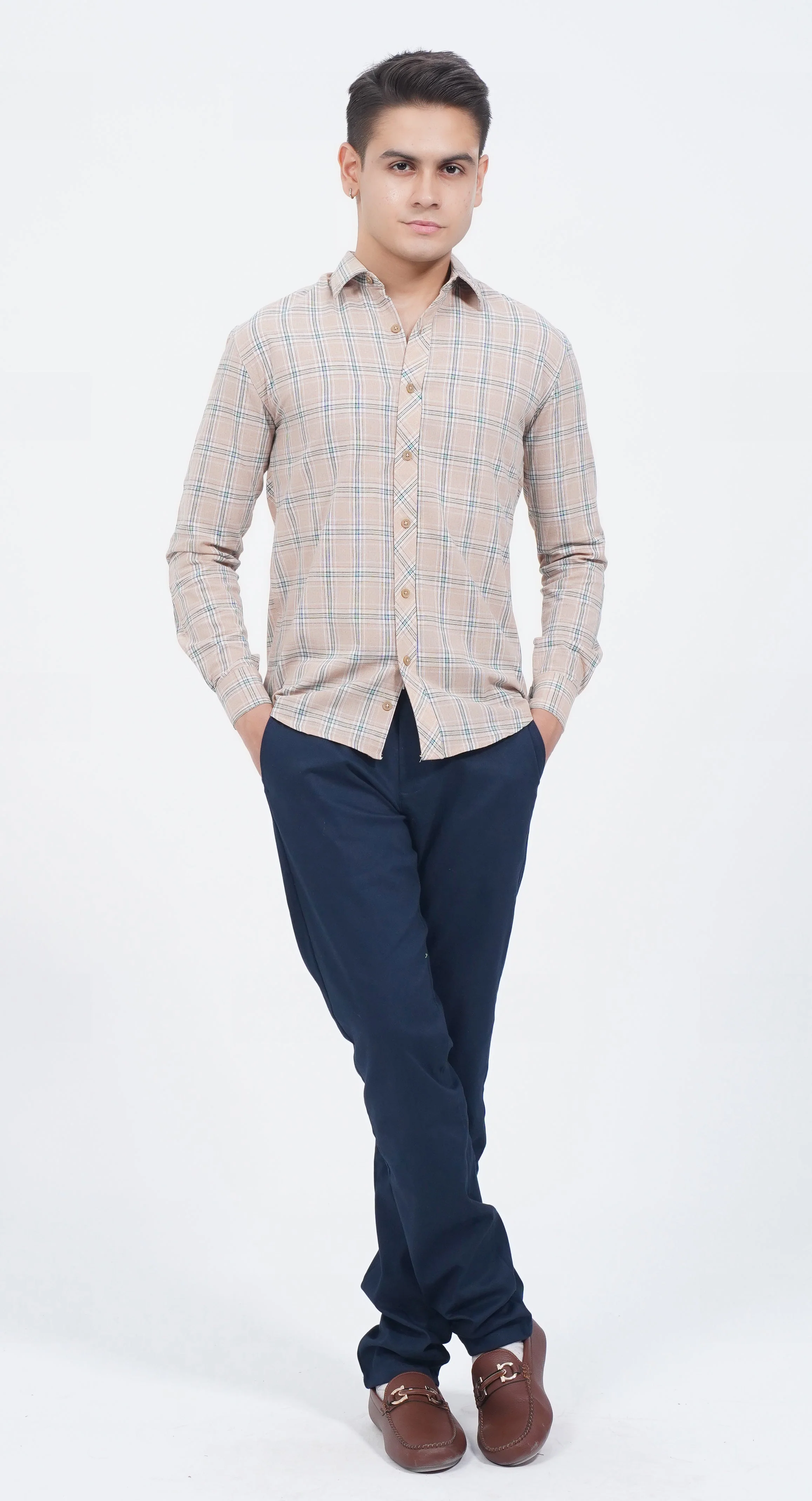"WESTON" Casual Striped Button Up Shirt - Image 3