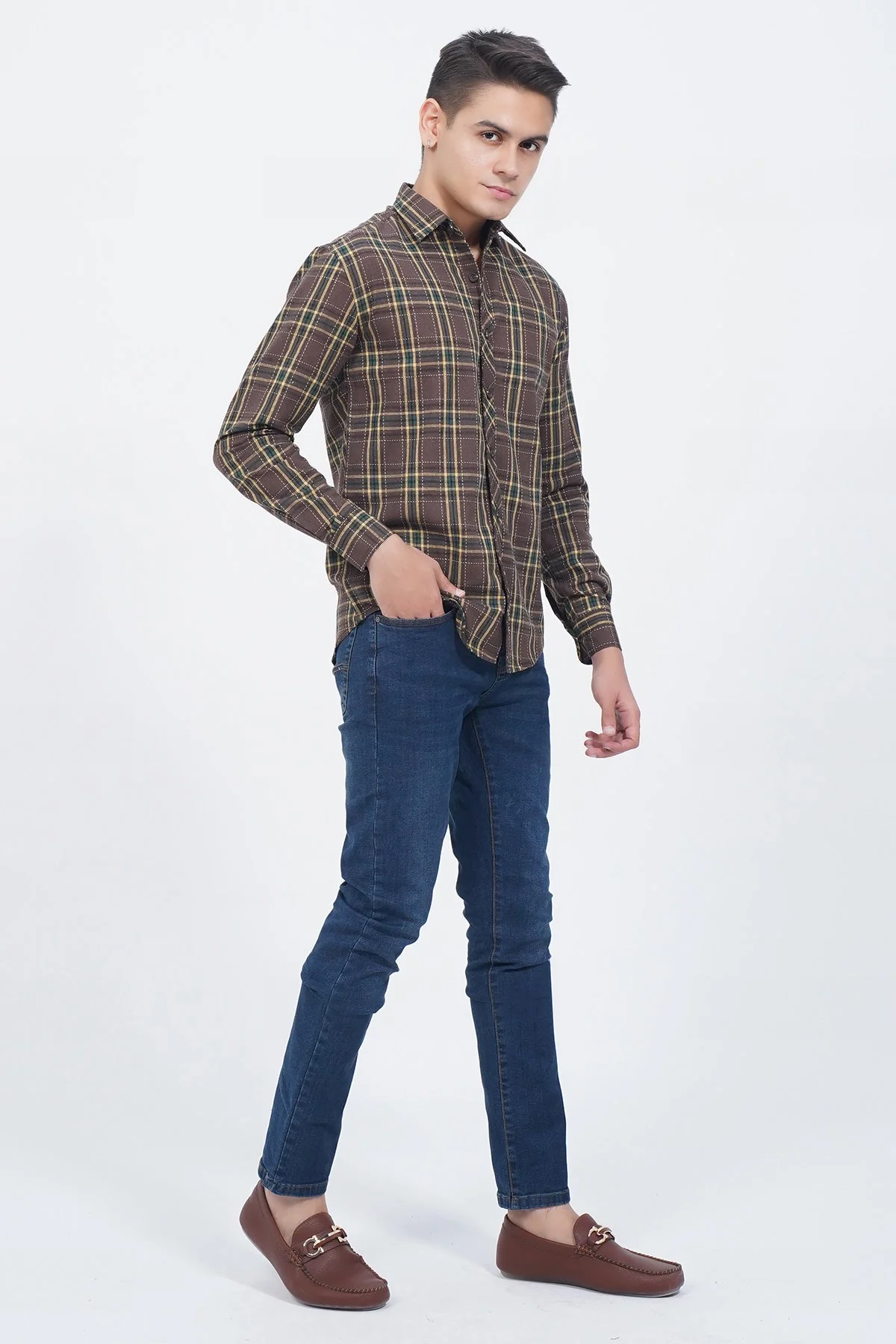 "WESTON" Casual Striped Button Up Shirt - Image 4
