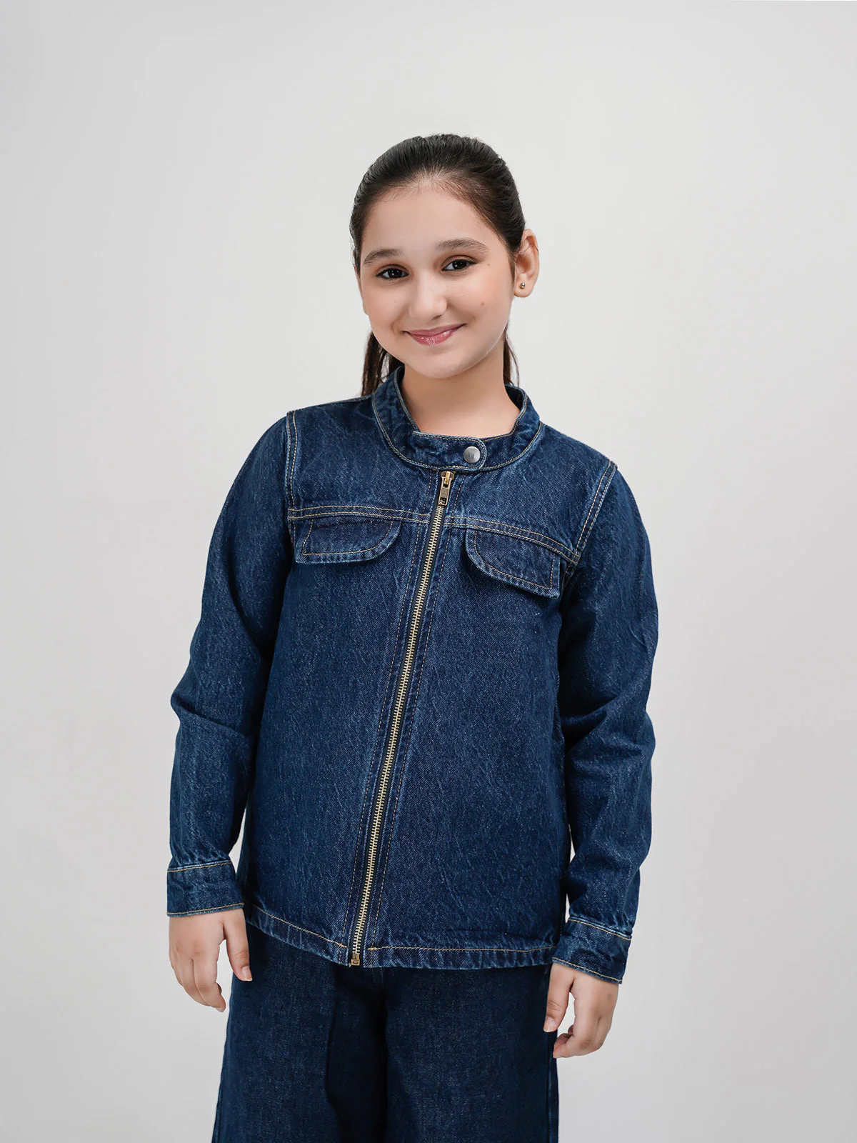 "NABIA" Full Sleeves Denim Jacket - Image 2