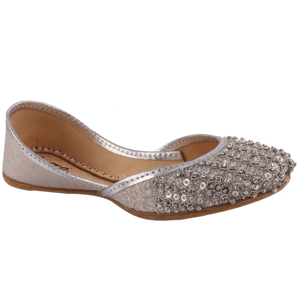 New Girls Traditional āHIMANIā Dot Work Embellished Khussa