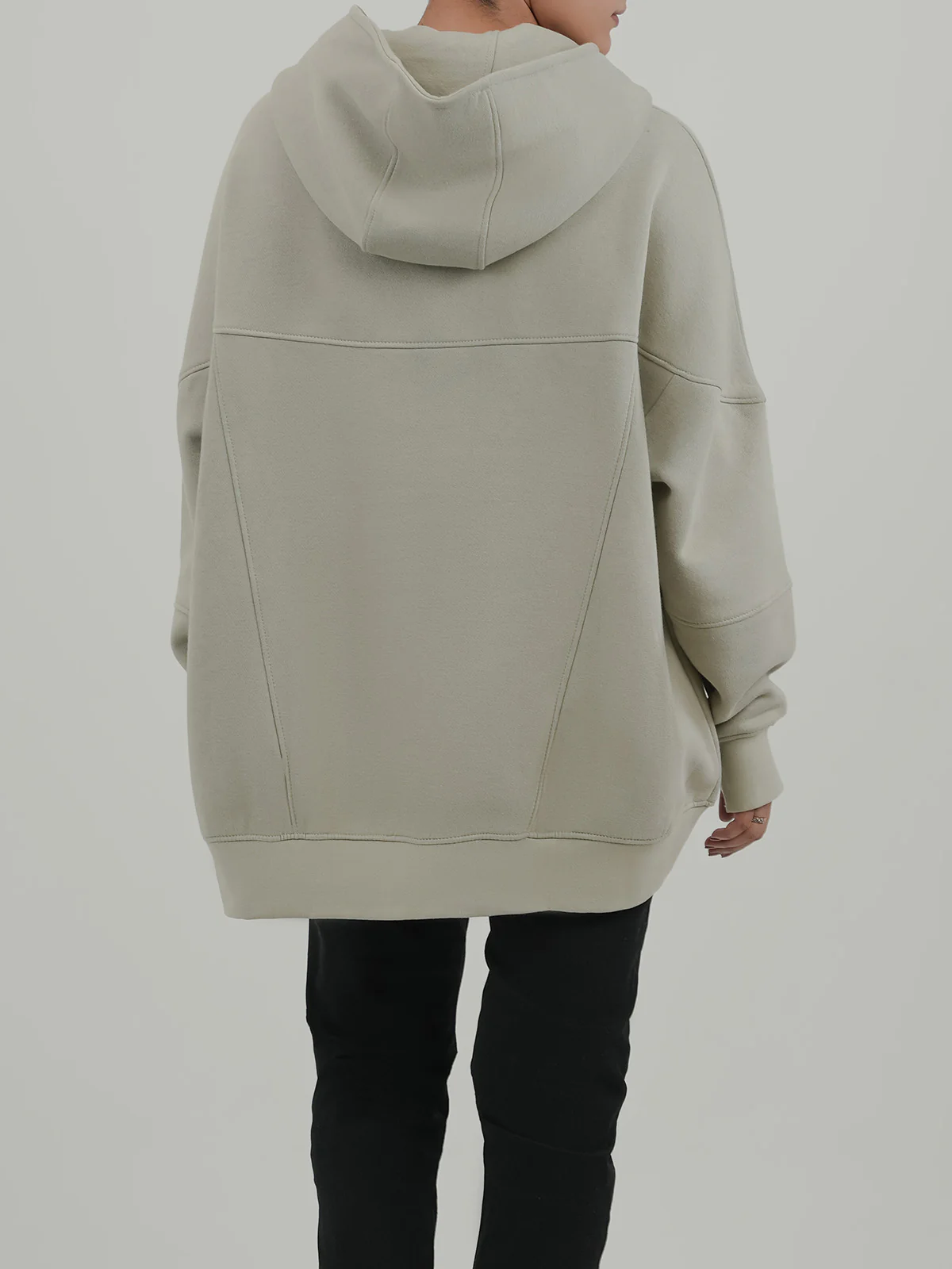 "NHUCHA" Trendy Cut & Sew Fleece Hoodie - Image 2