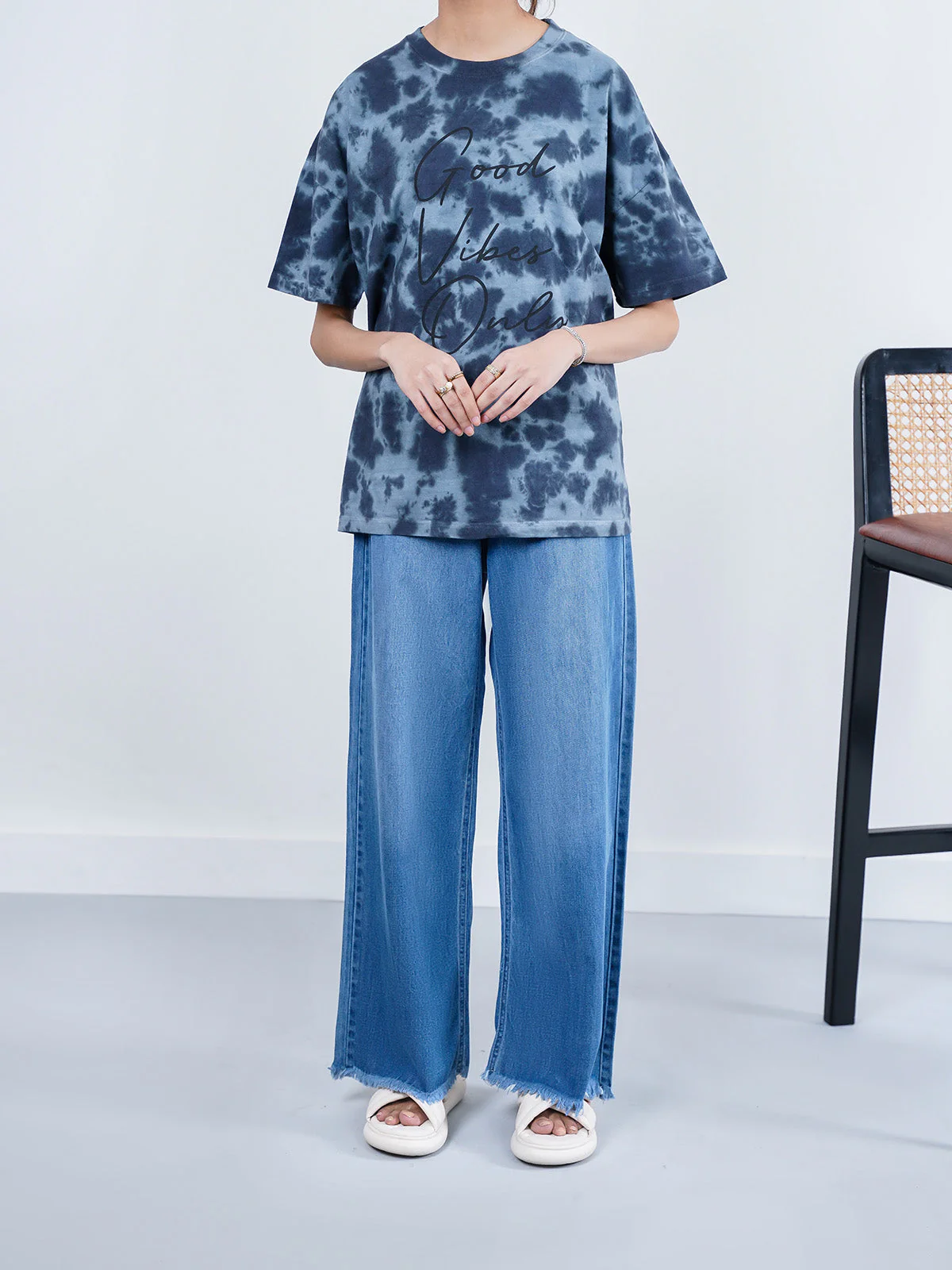 "NIRAV" Durable Plazo Fit Denim Pant - Image 2