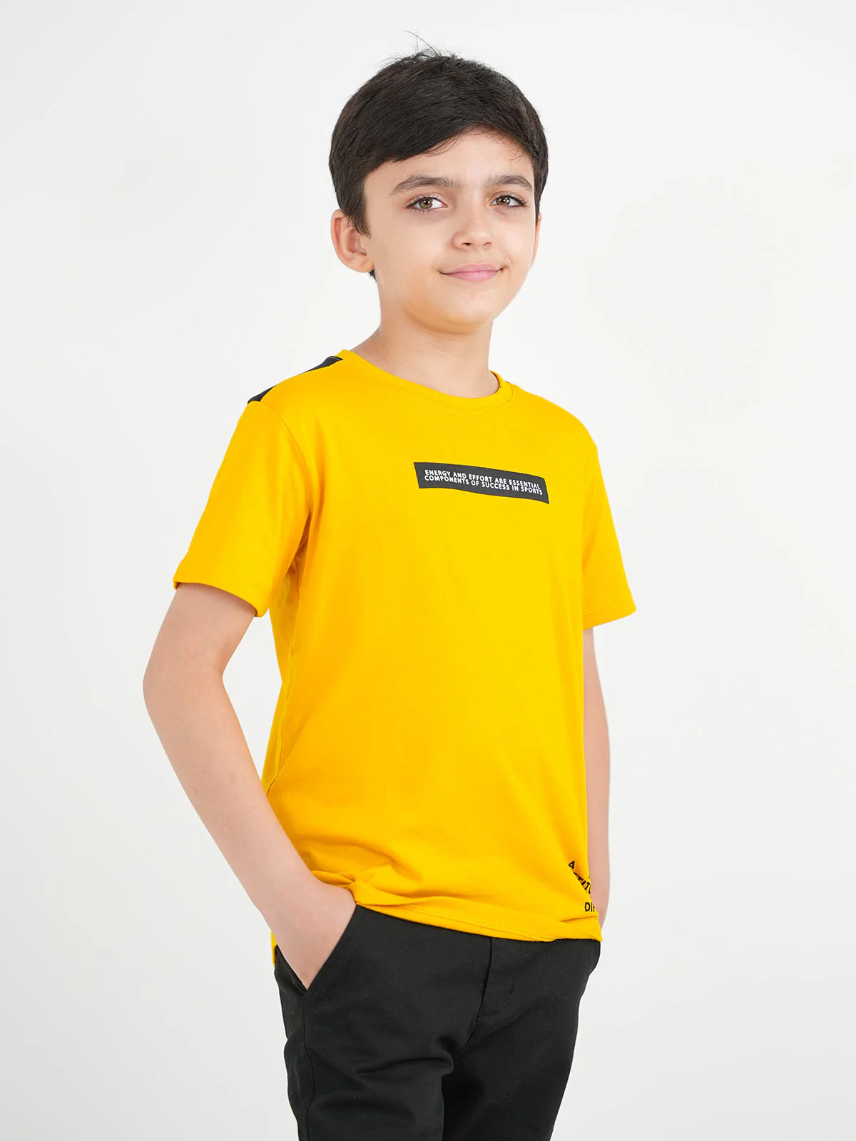 "OBA" Kids Casual Summer Crewneck T-Shirt - Image 3