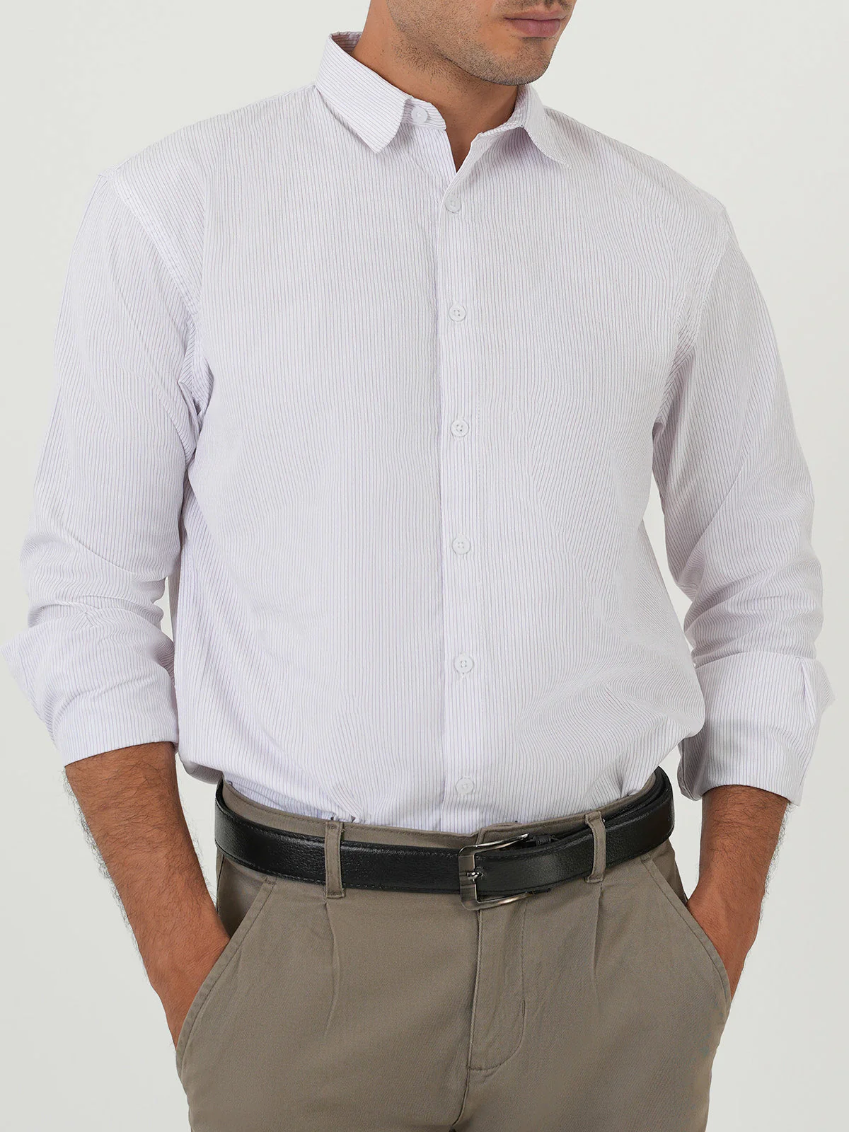 "OLESIA" Smart Slim Fit Casual Shirt - Image 4