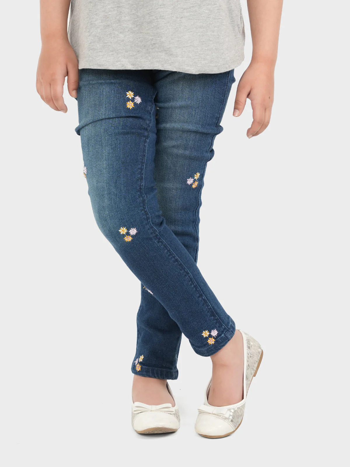 "OMANA" Embriodered Denim Jeans - Image 3