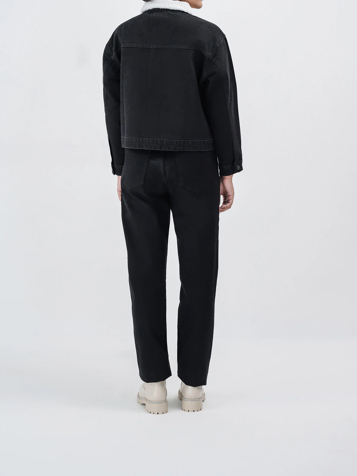 "ORION" Button Up Cotton Denim Jacket - Image 5