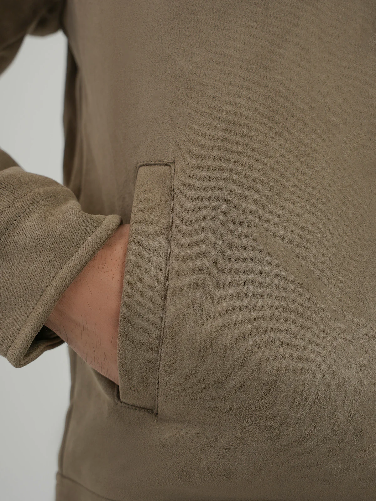 "PAOLA" Regular Fit Suede Jacket - Image 5