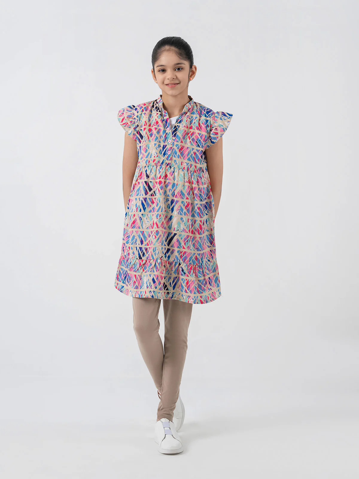 "PRANA" Regular Textured Cotton Dress