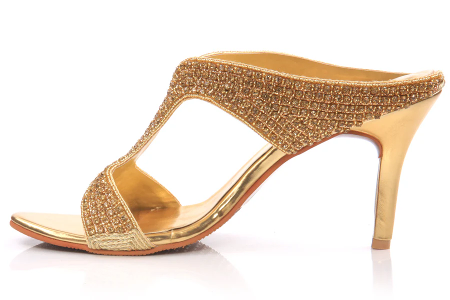 Rhinestone Open-toe Bridal Slip-0n - Image 3