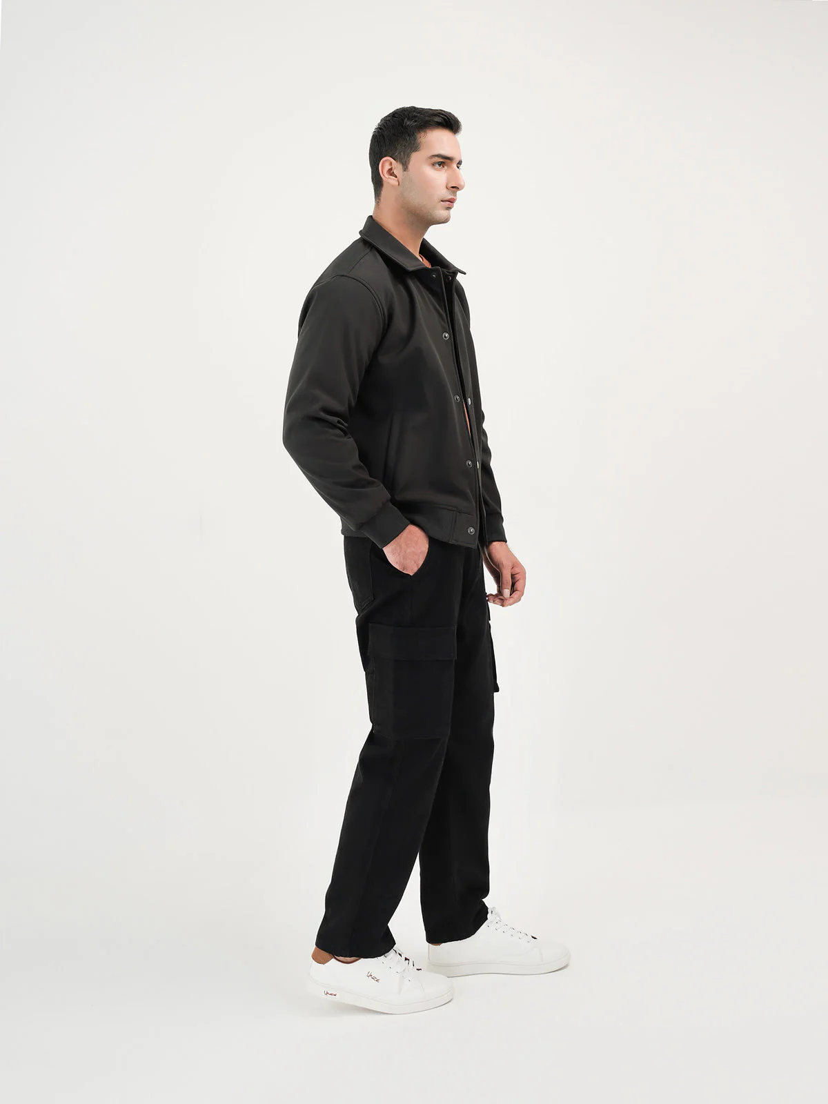 "SCEPTRUM" Bomber Button Up Jacket - Image 3