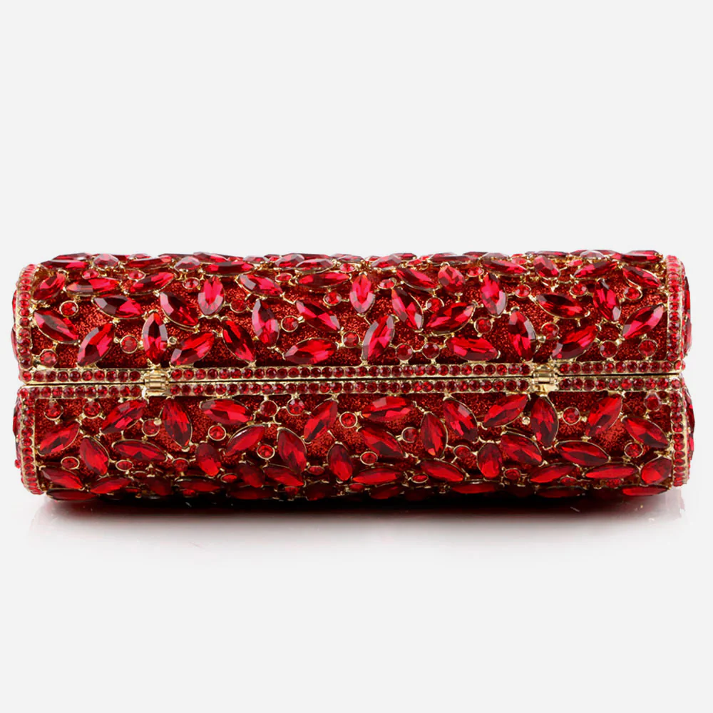 Shalimar Womens Ladies Crystals Diamantic High Fashion Wedding Party Prom Evening Clutch Bridal Handbag Party Purse - Image 4