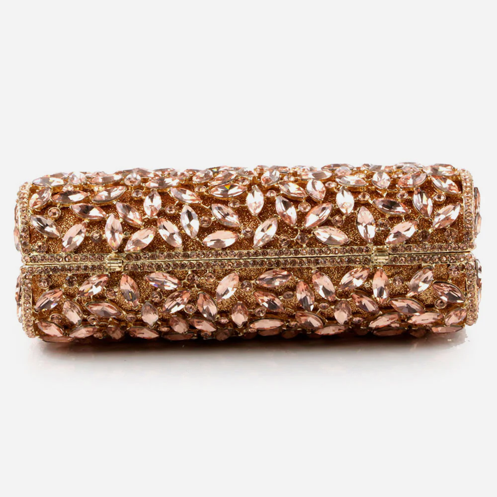 Shalimar Womens Ladies Crystals Diamantic High Fashion Wedding Party Prom Evening Clutch Bridal Handbag Party Purse - Image 2