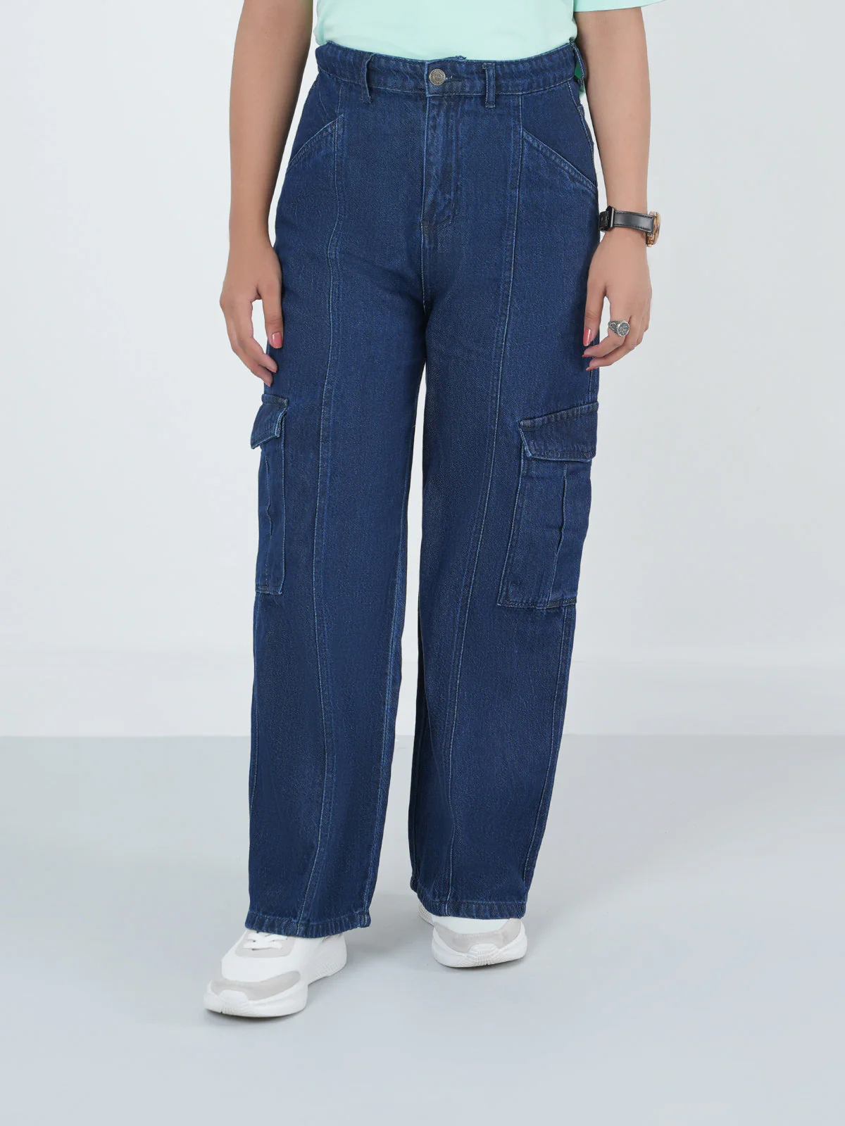 "SILVIA" Durable Plazo Fit Denim Pant
