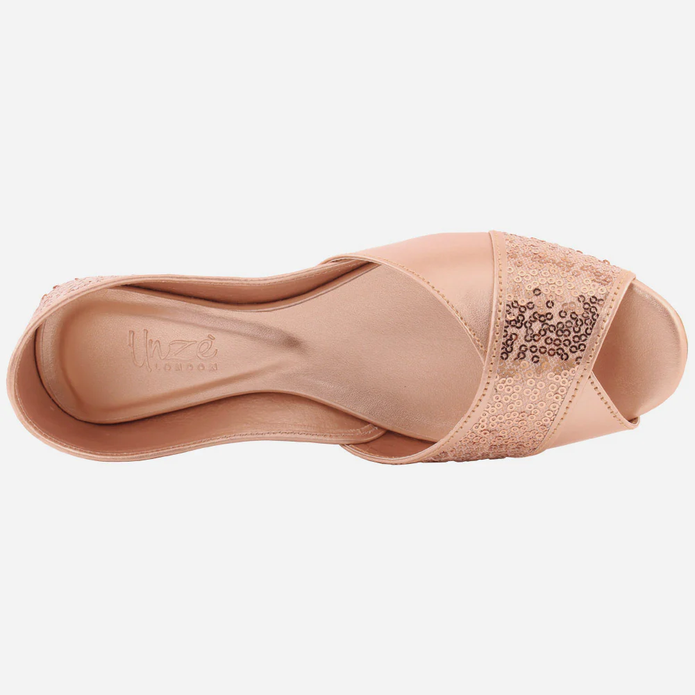 Women "ADE" Lightweight Peep Toe Khussa - Image 4