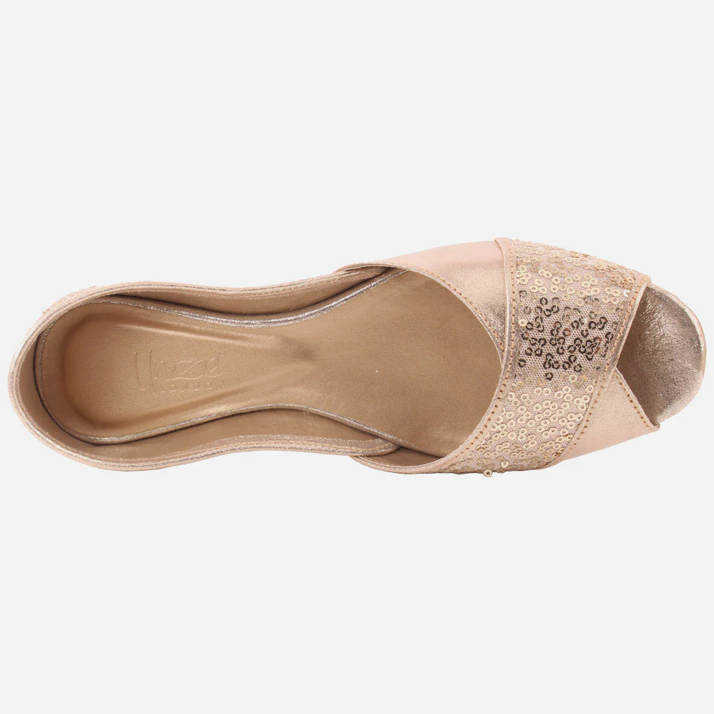 Women "ADE" Lightweight Peep Toe Khussa - Image 4