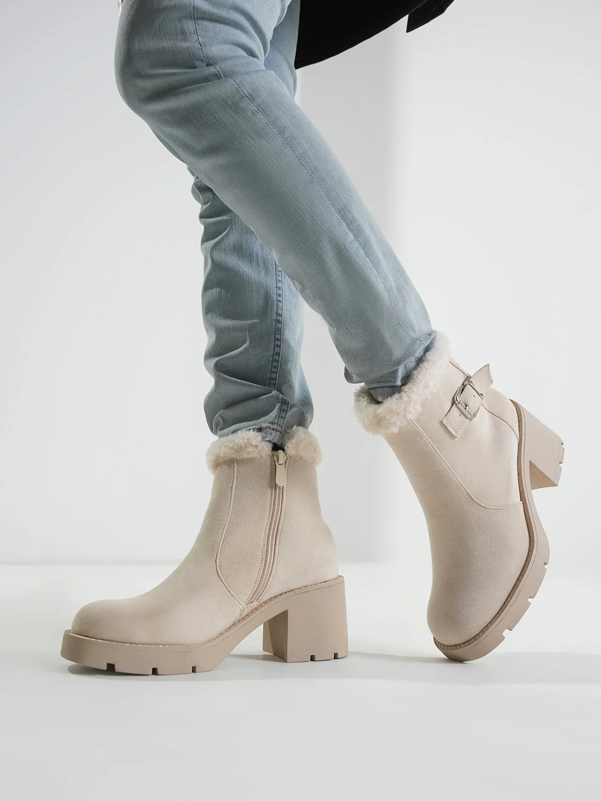 Women "AIYANA" Cozy Soft Ankle Boots