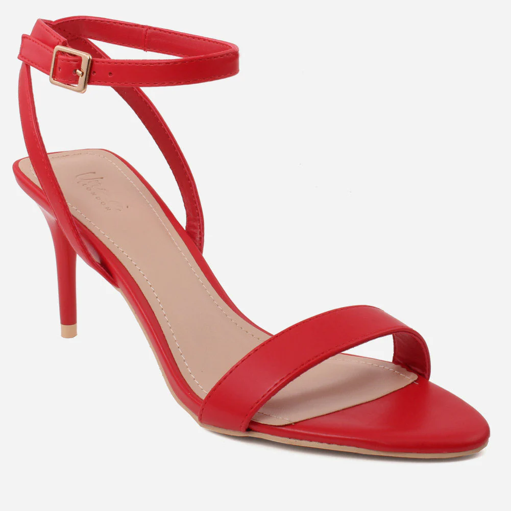 Women "ALLA" Ankle Strap Stiletto Heel Sandals