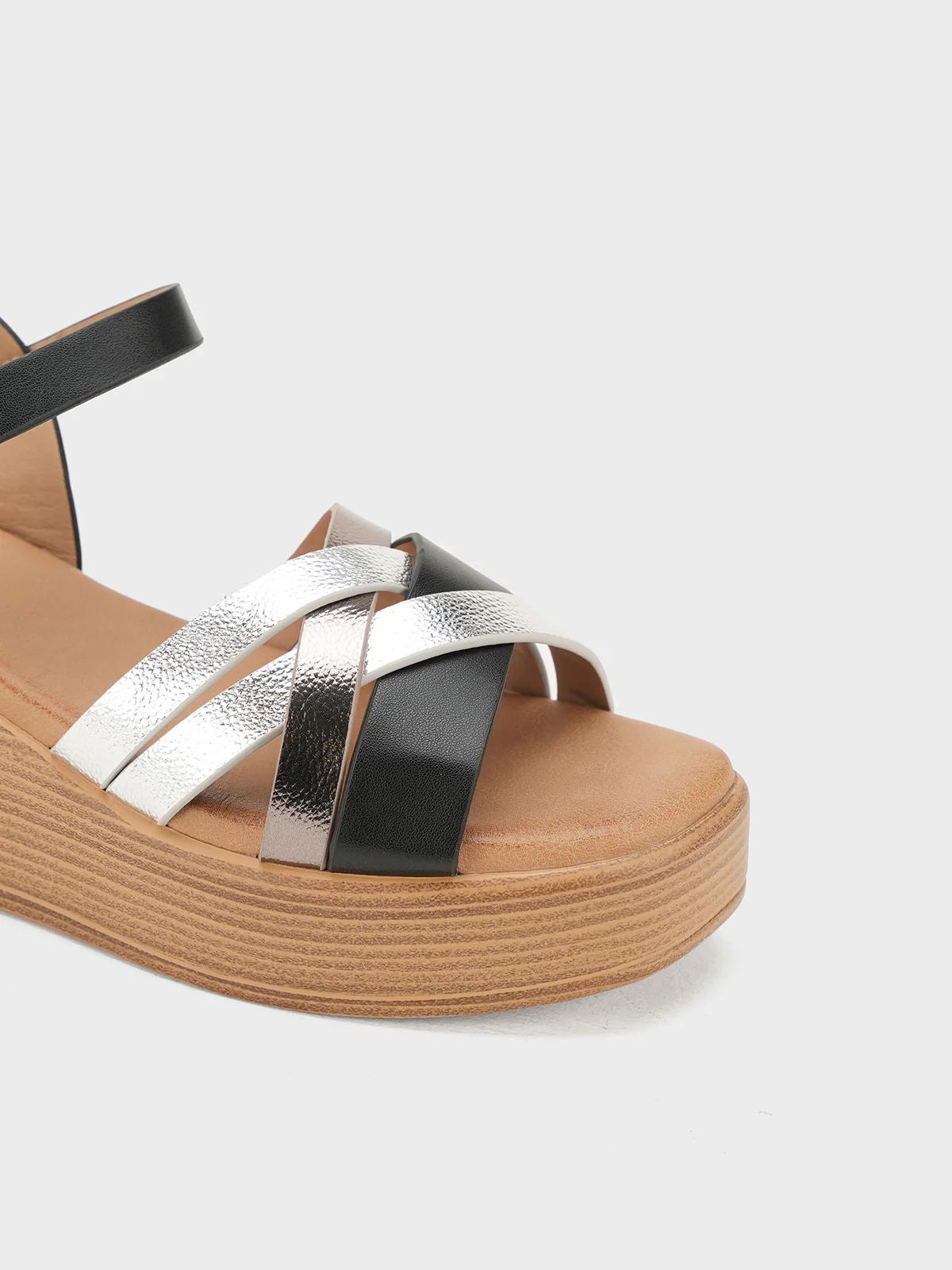 Women "ALLEGRA" Wedge Cross Strap Sandals - Image 7