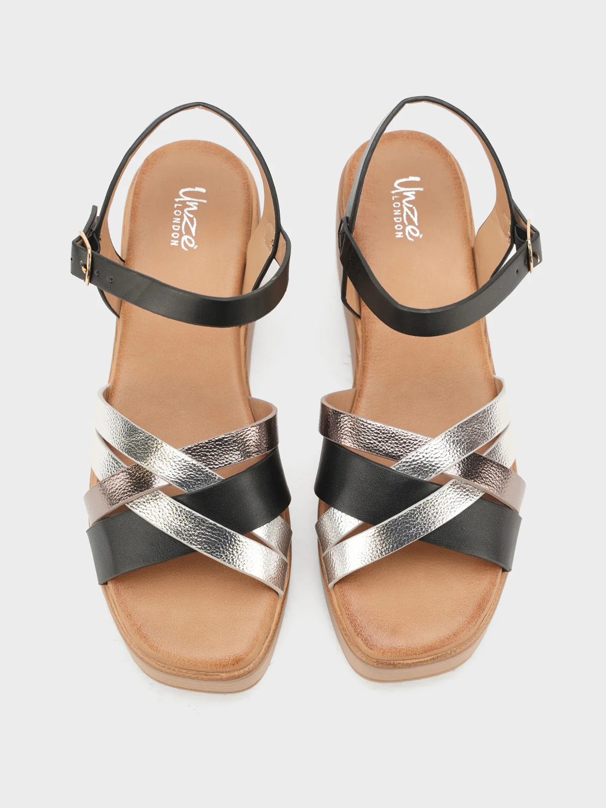 Women "ALLEGRA" Wedge Cross Strap Sandals - Image 9