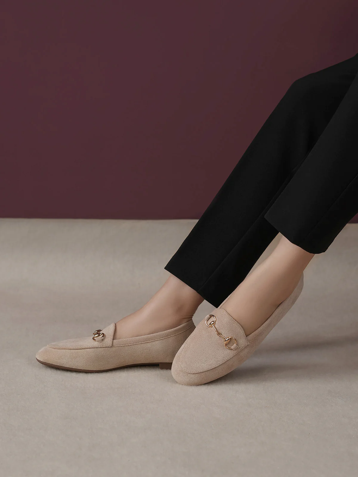 Women "ANIYAH" Stylish Buckle Ballerinas - Image 3