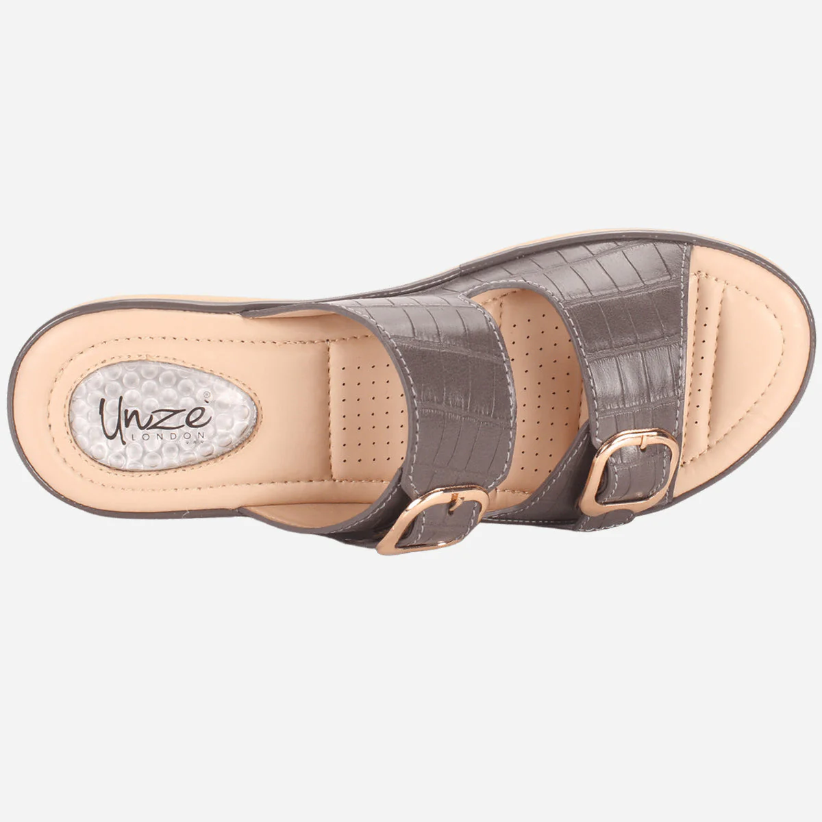 Womens "ZITOPA" Comfy Everyday Casual Wedge Slippers - Image 4