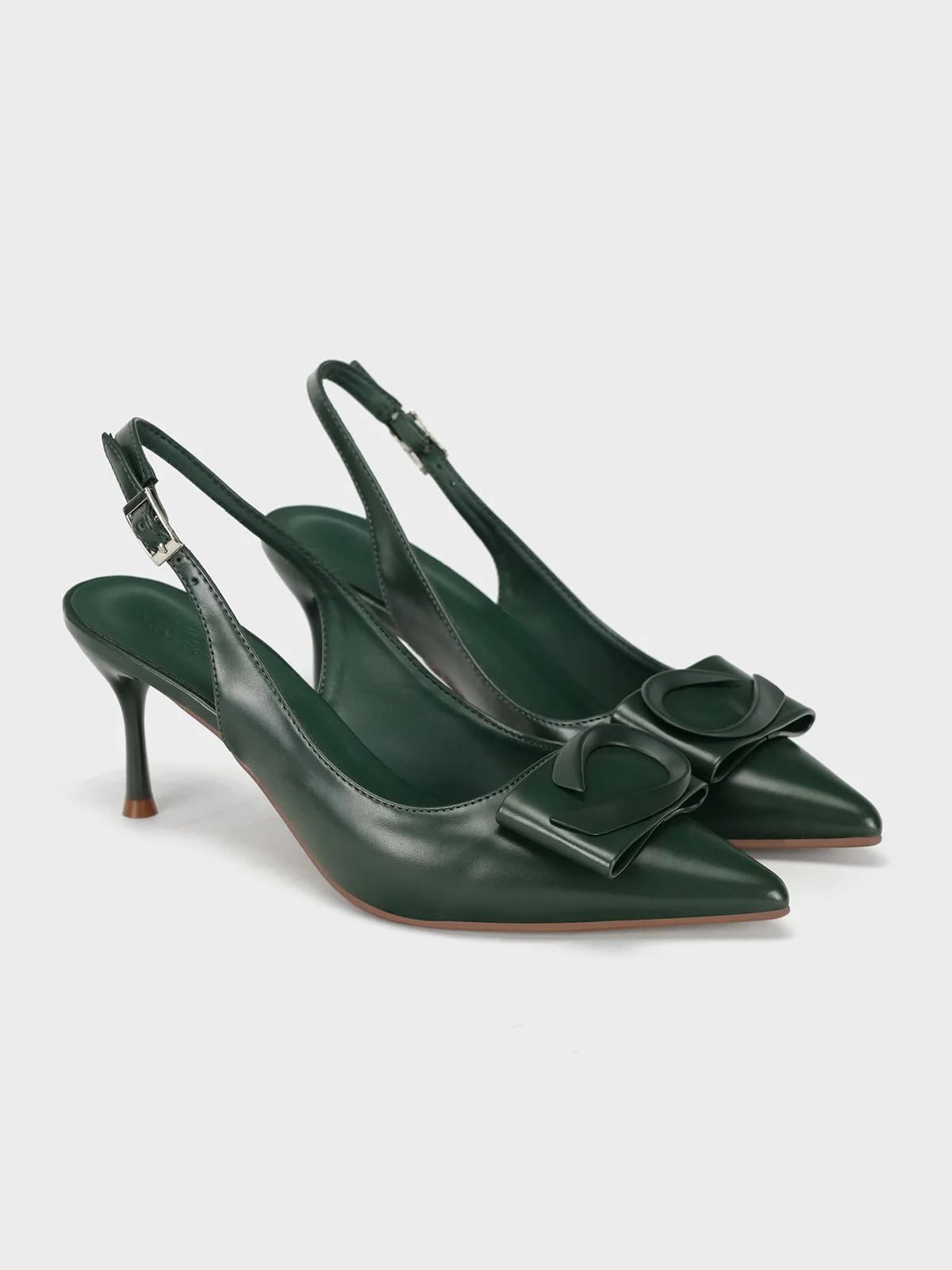 Women "ANNETTE" Pointy Back Strap Courts - Image 2