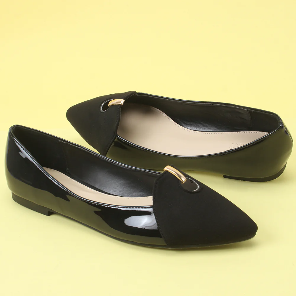 Women "ANNIE" Comfort Two Tone Pump Shoes - Image 6