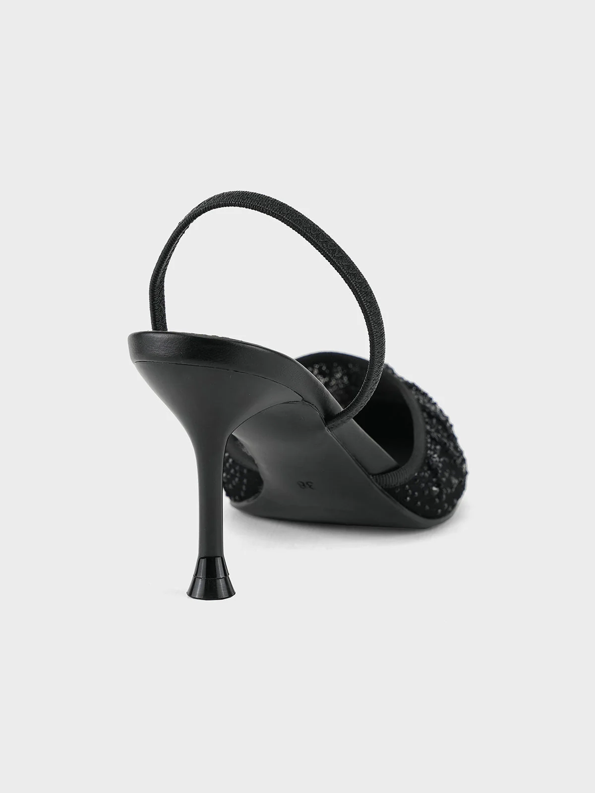 Women "ANSTICE" Shimmery Net Evening Sandals - Image 3